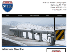 Tablet Screenshot of interstatesteeltexas.com